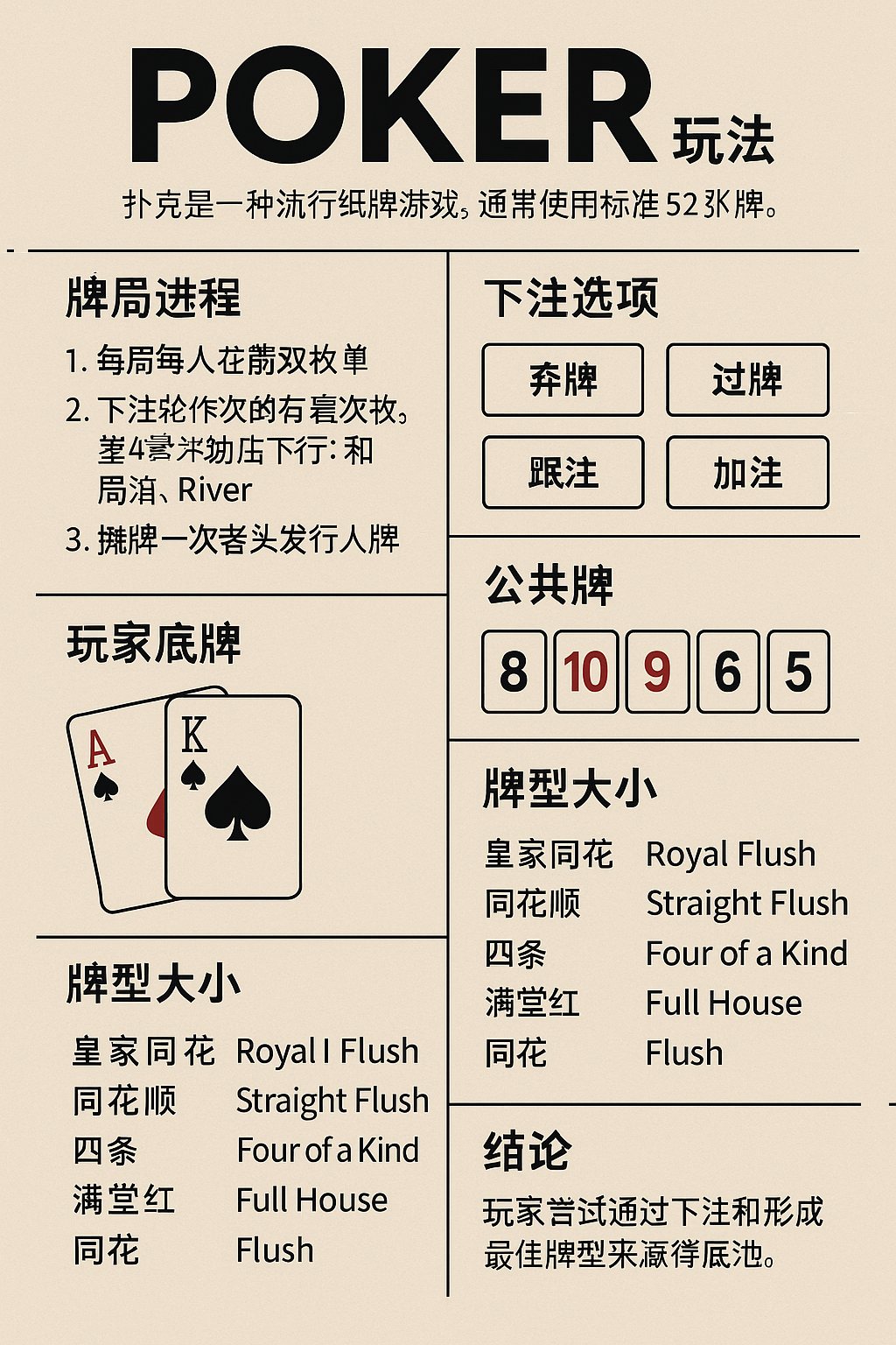 Poker玩法- 扑克牌